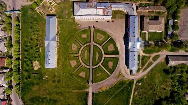 Blick Von Oben Auf Den Alten Palast Der Polnischen Magnaten — Stockfoto