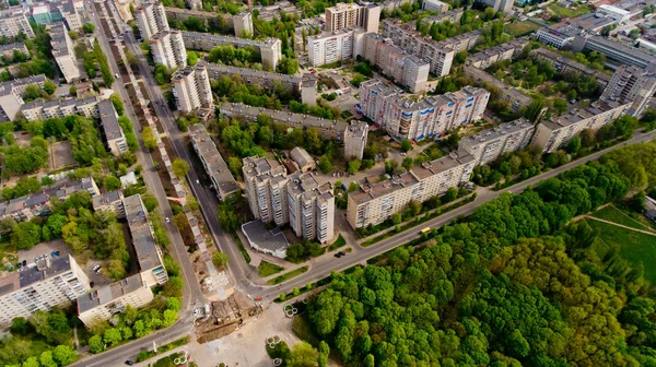 Vista Aérea Del Paisaje Urbano Europa — Foto de Stock