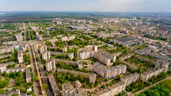 Vista Aérea Del Paisaje Urbano Europa — Foto de Stock