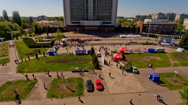 Vinnytsia Ucrania Abril 2018 Annual City Run Vinnytsia Runs Atletas — Foto de Stock