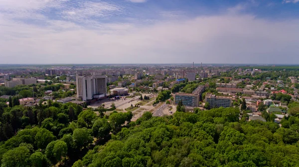 Vue Aérienne Paysage Urbain Europe — Photo