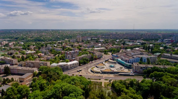 Пташиного Польоту Cityscape Європі — стокове фото