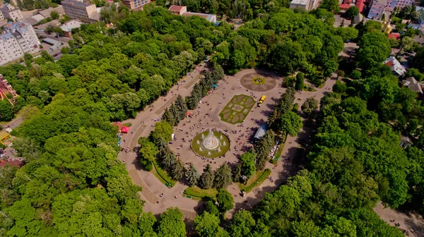 Vista Aerea Del Parco Cittadino — Foto Stock