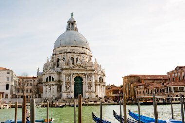 Venice, İtalya - 06 Nisan 2018: Venedik, İtalya Grand canal güzel görünümü.