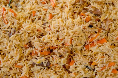 Lezzetli kokulu pilav. Yakın plan..