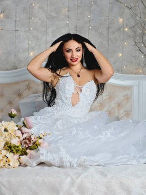 Lüks bir gelin portresi.