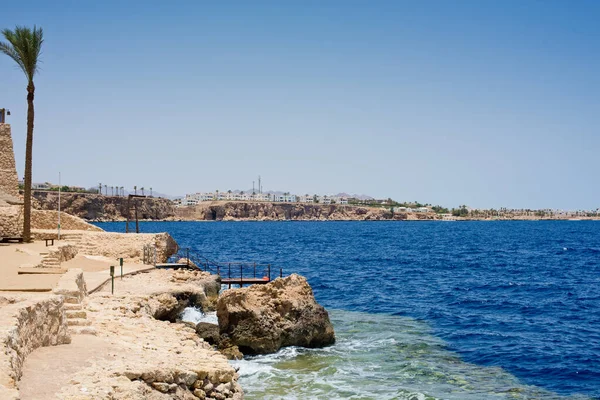 Rode Zee Rotsen Landschap Sharm Shaikh Egypte — Stockfoto