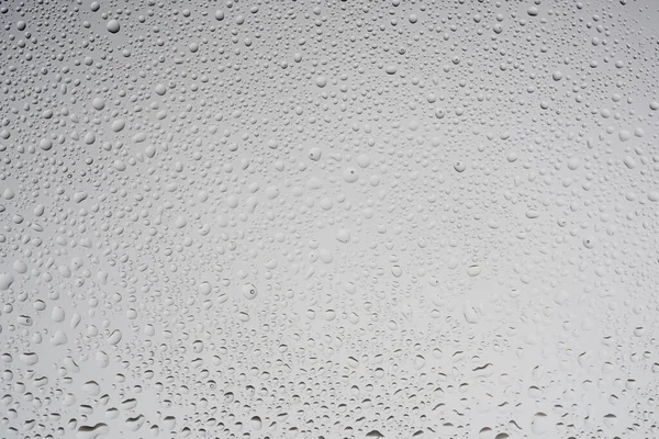 Gotas Agua Blanca Sobre Vidrio Contexto — Foto de Stock