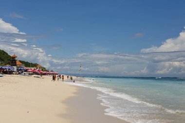 Pandawa plajı, Bali, Endonezya. 2 Mart 2017, Pandawa plajının güzel manzarası..