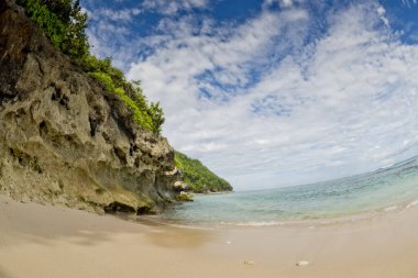 Bali sahilinin güzel manzarası.