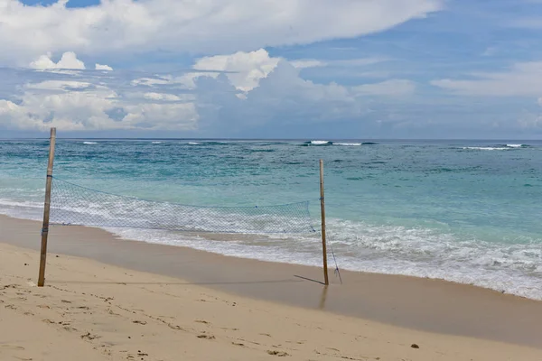 Zona Juegos Para Voleibol Playa Playa Pandawa Bali Indonesia — Foto de Stock