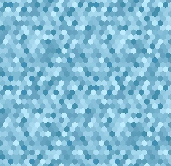 Seamless mönster - blå moderna bakgrund gjord av hexagonala brickor. Glittrig design lämplig t.ex teknik ämnen eller lyxprodukter. Stockillustration