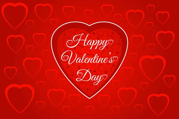 Dia dos Namorados fundo com corações — Vetor de Stock