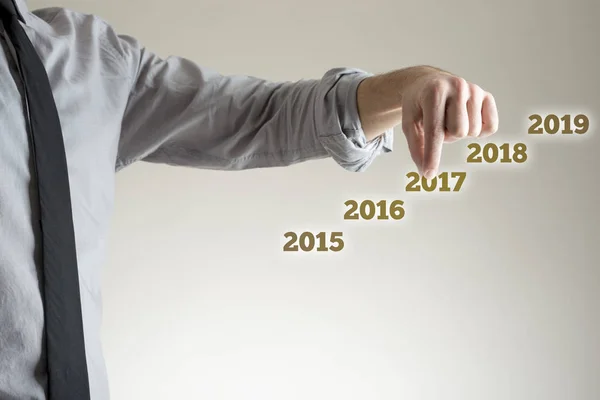 2017 conceito de negócio de Ano Novo — Fotografia de Stock