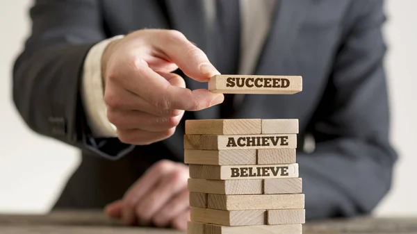 Believe Achieve and Succeed — Stock Photo, Image