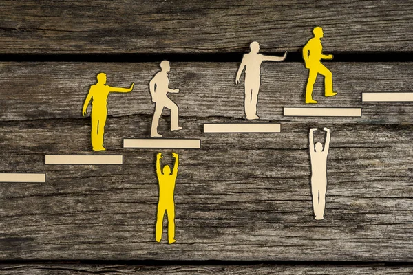 Sarı ve beyaz rakamlar blok holding