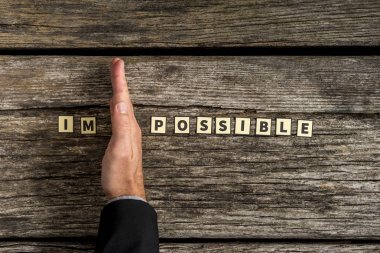 El imkansız harf kiremit sign mümkün bölme