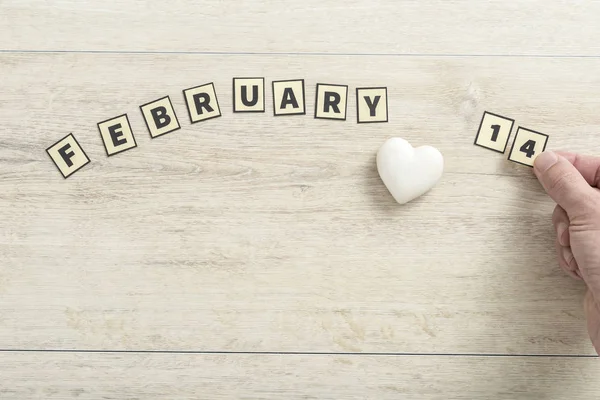 14 februari alla hjärtans koncept — Stockfoto