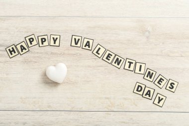 Mutlu Sevgililer günü kavramı ile dikdörtgen mektup dile