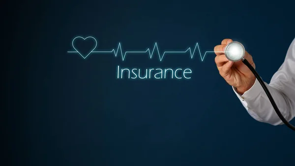 Helse- og forsikringsbegrepet – stockfoto