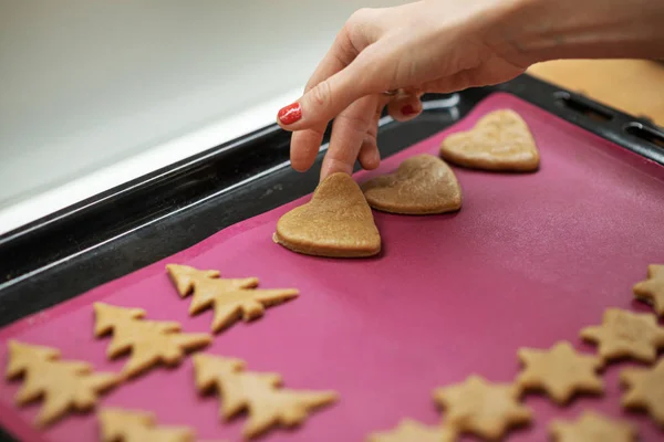 Hacer galletas de vacaciones —  Fotos de Stock