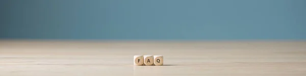 Faq sign with copy space — Stock Photo, Image
