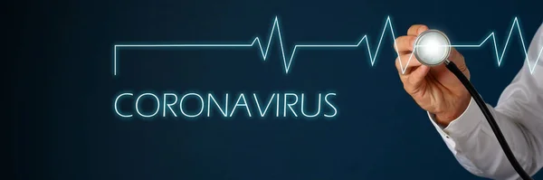 Ölümcül Koronavirüs Kavramsal Görüntü — Stok fotoğraf