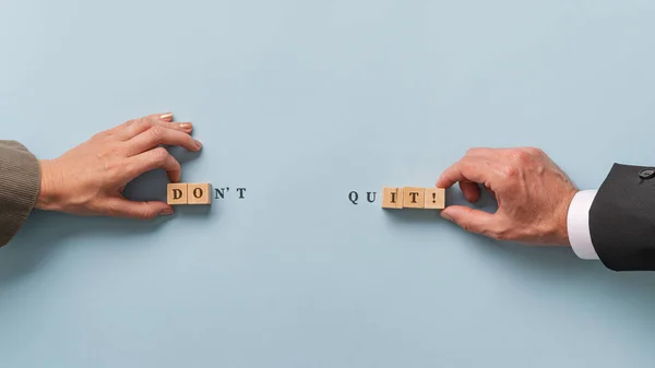 Geschäftspartner Geschäftsmann Und Geschäftsfrau Die Eine Kombination Aus Dont Quit — Stockfoto