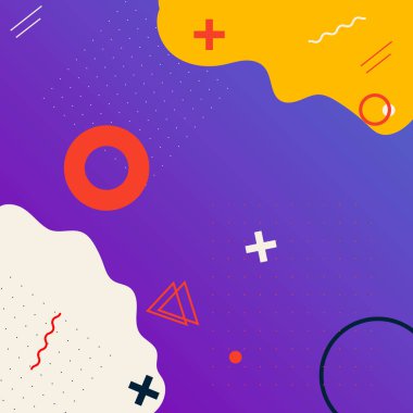 Soyut arkaplan. Renklerin harika bir kombinasyonuyla vektör illüstrasyonu. Geometrik şekil.