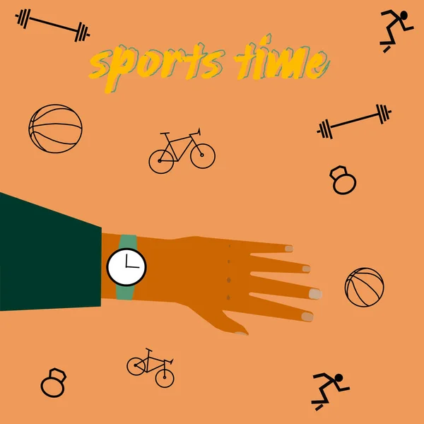 Elindeki saat sana spor yapmayı hatırlatıyor. Spor zamanı..