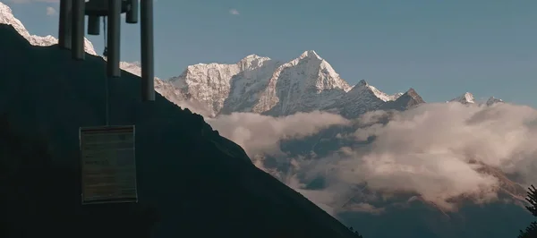 Everest at dusk. Near the talisman of evil spirits.