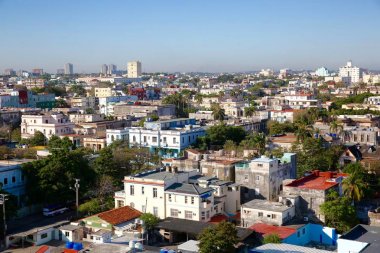 Şehir merkezindeki Havana, Küba, havadan görünümü