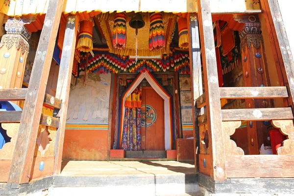 Entrada al Monasterio de Changri, Bután — Foto de Stock