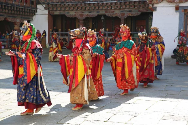 Colorido Festival del Señor de la Muerte, Bután —  Fotos de Stock