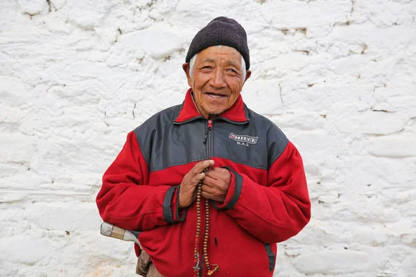 Αρσενικό βουδιστική προσκυνητής, Μπουτάν — Φωτογραφία Αρχείου