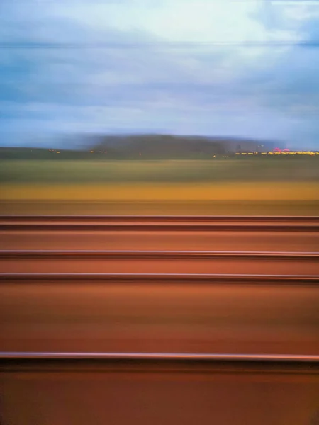 Antecedentes Obtenidos Por Larga Exposición Disparada Desde Tren — Foto de Stock