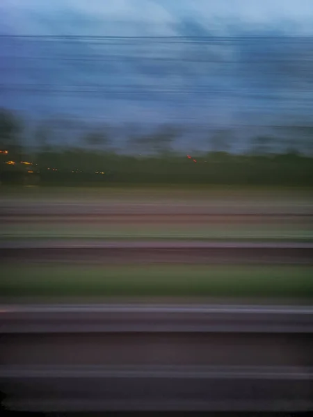 Background Made Long Exposure Shot Train — Stock Photo, Image