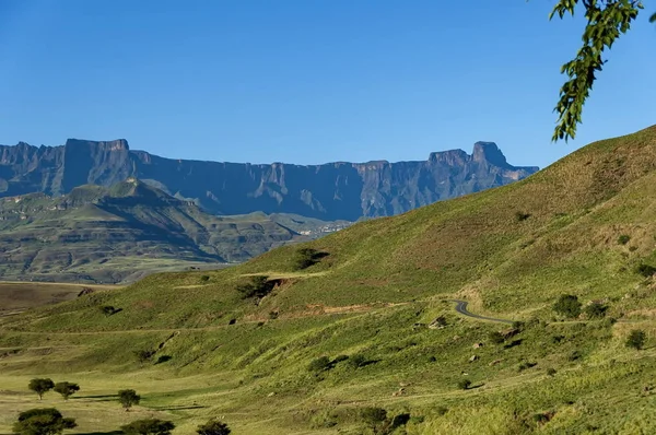 Landschaft zum Amphitheater in Drakensberg — Stockfoto