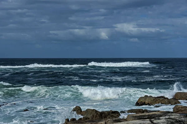 Zee Kust Atlantische Oceav Door Kaapstad Zuid Afrika — Stockfoto