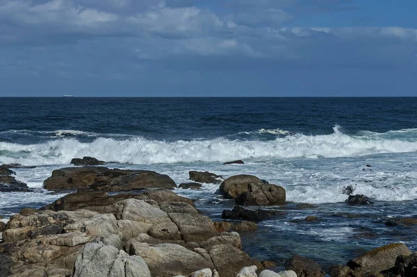 Havsstrand Vid Atlanten Vid Kapstaden Sydafrika — Stockfoto