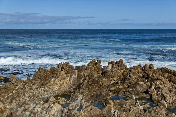 Zee Kust Atlantische Oceav Door Kaapstad Zuid Afrika — Stockfoto