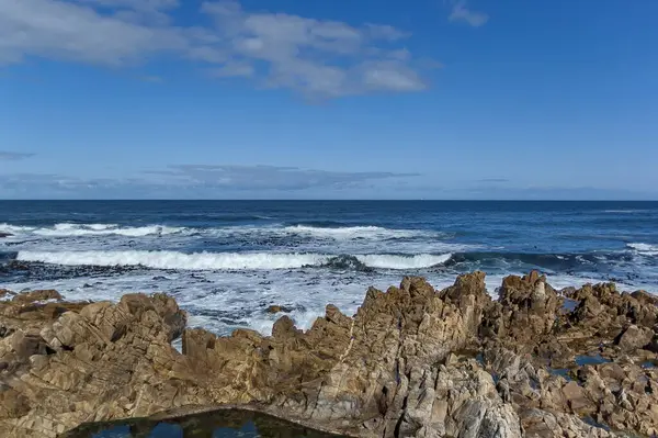 Zee Kust Atlantische Oceav Door Kaapstad Zuid Afrika — Stockfoto