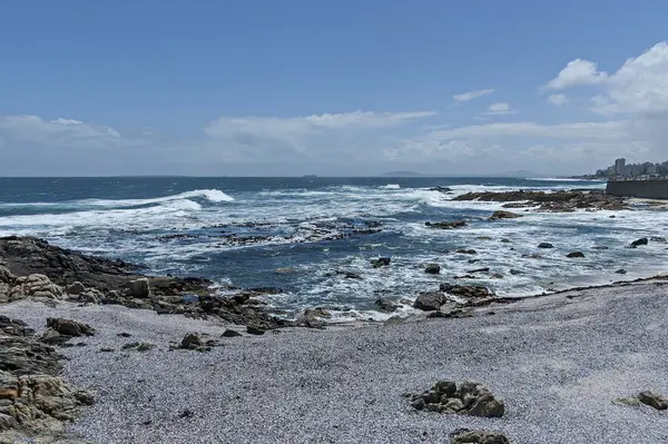 Sea Shore Atlantic Oceav Cape Town Inglés Sudáfrica — Foto de Stock