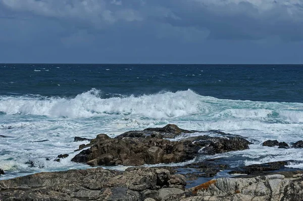 Zee Kust Atlantische Oceav Door Kaapstad Zuid Afrika — Stockfoto