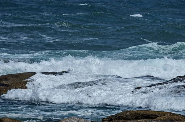 Sea Shore Atlantic Oceav Kapské Město Jihoafrická Republika — Stock fotografie