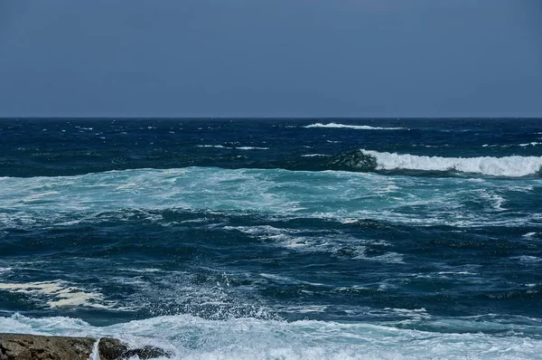 Sea Shore Atlantic Oceav Kapské Město Jihoafrická Republika — Stock fotografie