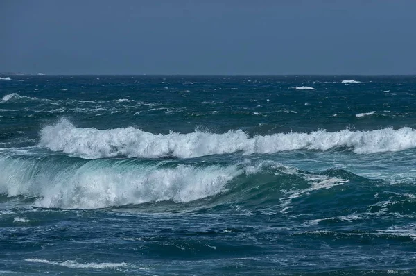 Riva Del Mare Sull Oceano Atlantico Città Del Capo Sud — Foto Stock