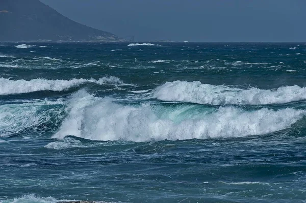 Côte Mer Sur Océan Atlantique Par Cape Town Afrique Sud — Photo