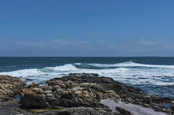 Wybrzeże Morskie Nad Oceanem Atlantyckim Cape Town Republika Południowej Afryki — Zdjęcie stockowe