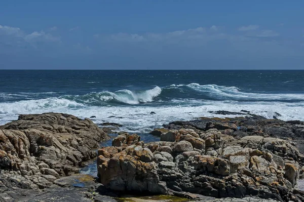 Zee Kust Atlantische Oceav Door Kaapstad Zuid Afrika — Stockfoto